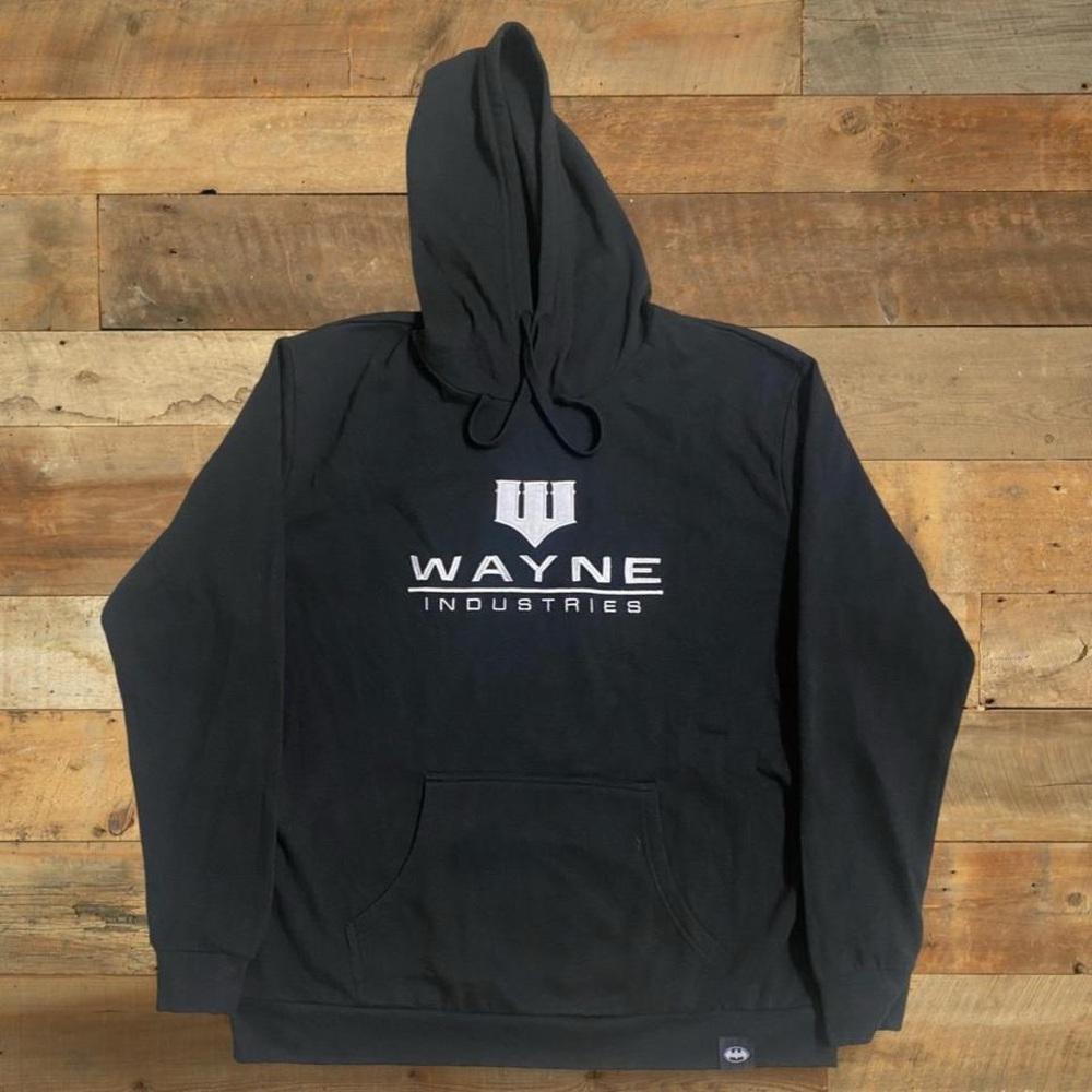 Six Flags Wayne Industries Batman Black Hoodie XXL